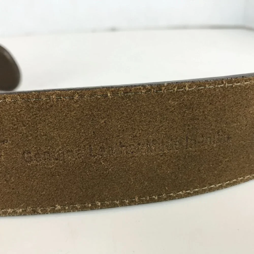 Loft Tan Leather Adjustable Belt, XS